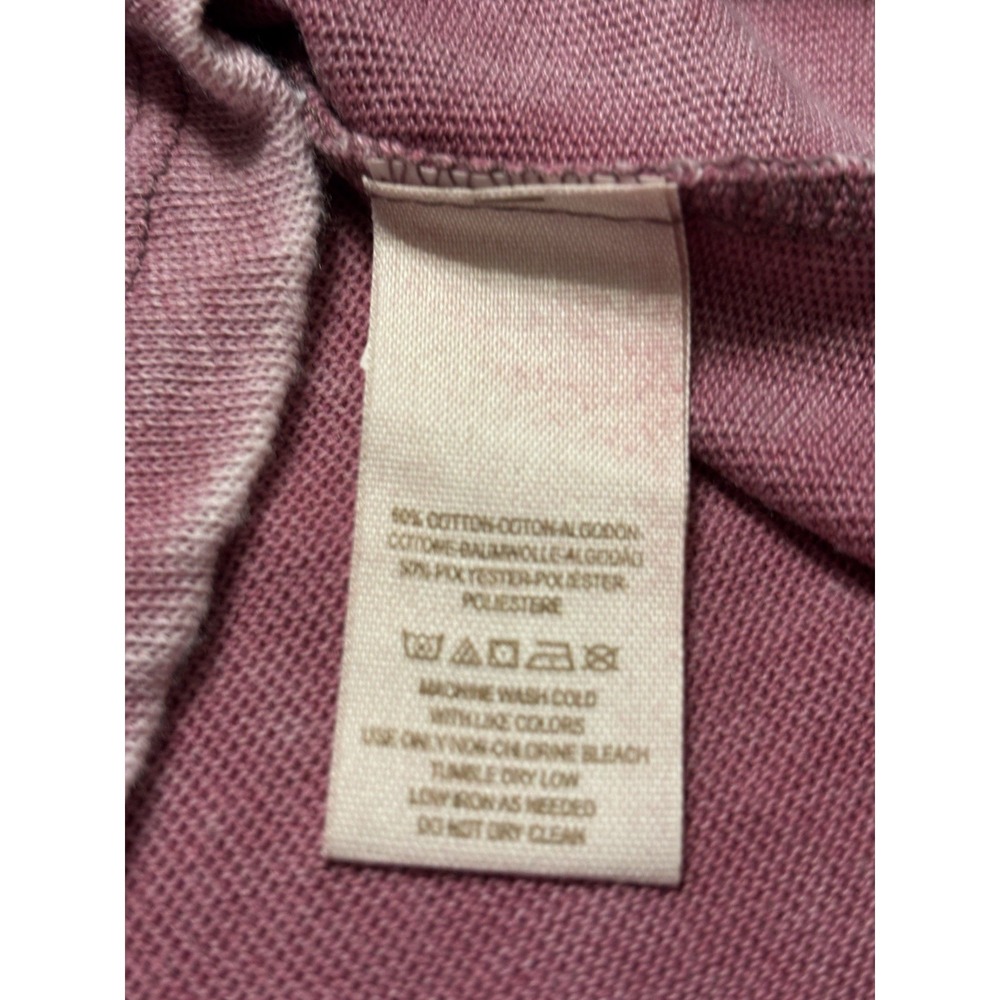 We The Free Pink Peach Raglan Burnout 3/4 Sleeve Pullover Top, Womens Size Large - Picture 3 of 7
